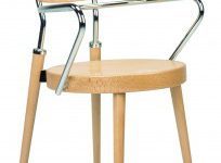 krzesło z podłokietnikami algeo chrome